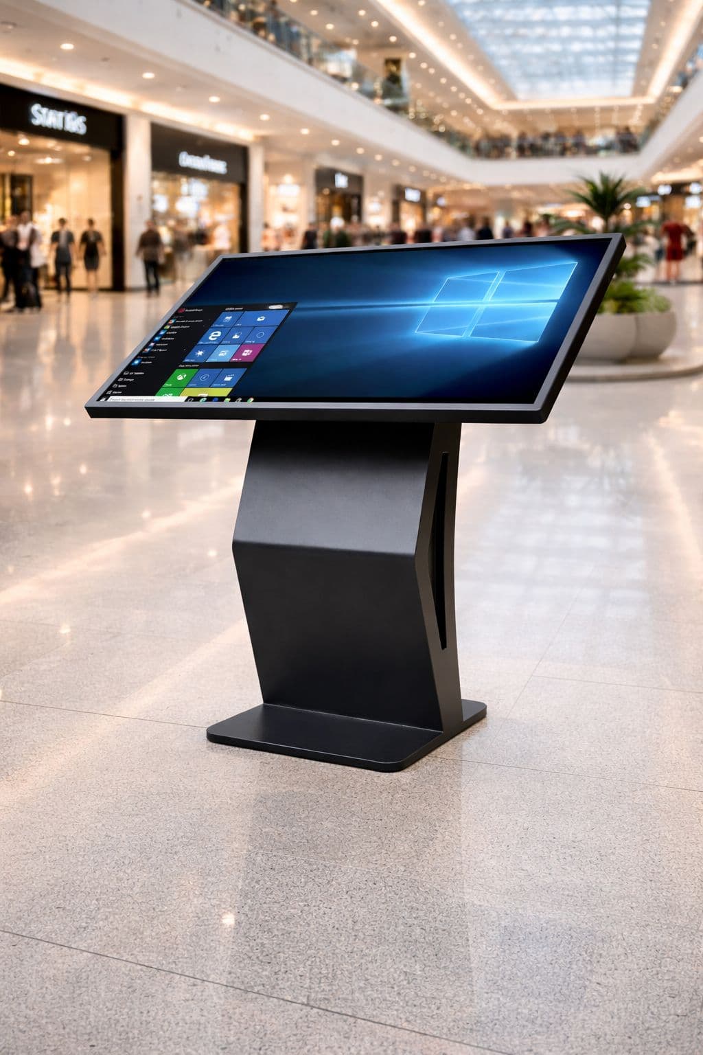 Prikaz DAVO kiosk aplikacije na fizičkom touch uređaju